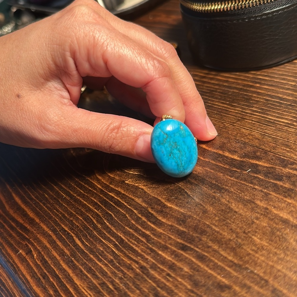 Unique Custom Made Turquoise Ring - image 4